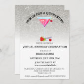 仮想誕生日パーティーQuarantiniに参加 招待状 (正面/裏面)