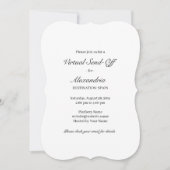 仮想送出パーティの招待状カード 招待状 (正面)