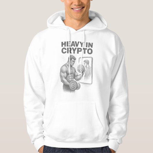 仮想通貨にハードコア ビットコイン 仮想通貨トレーダー スケッチ パーカ (正面)