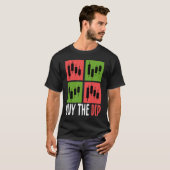 仮想通貨の下落買いブロックチェーントレーダー最高の Tシャツ (正面フル)
