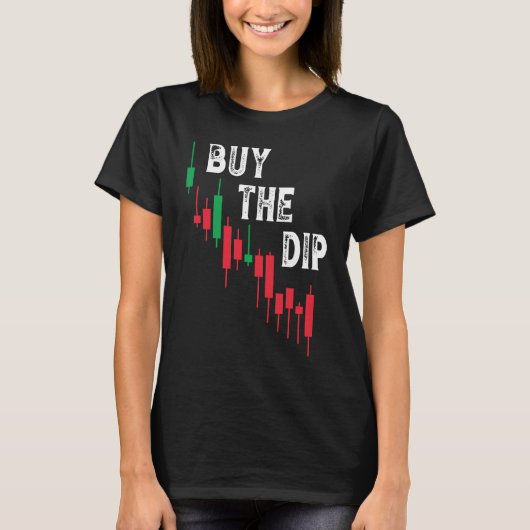 仮想通貨の下落買いブロックチェーントレーダー最高の Tシャツ (正面)