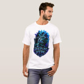 仮想通貨の熱狂に打ち勝つ規律あるマインドセット 暗号資産 ビットコイン Tシャツ (正面フル)