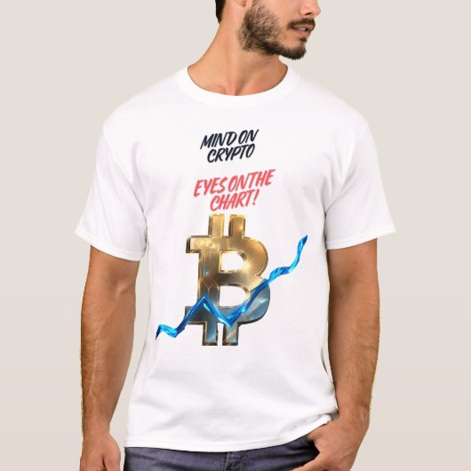 仮想通貨チャートTシャツ Tシャツ (正面)