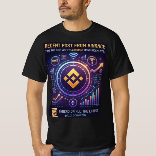 仮想通貨トレーディング分析グラフTシャツ Tシャツ (正面)