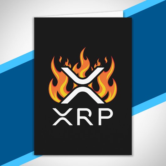 仮想通貨XRP クリプト オレンジ 炎 火 熟れる カード