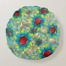 仮想違う花、ティール（緑がかった色）上の青みがかった花びら