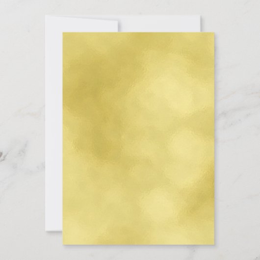 仮想金ゴールドクミニマルリスマスホリデーパーティー 招待状 (裏面)