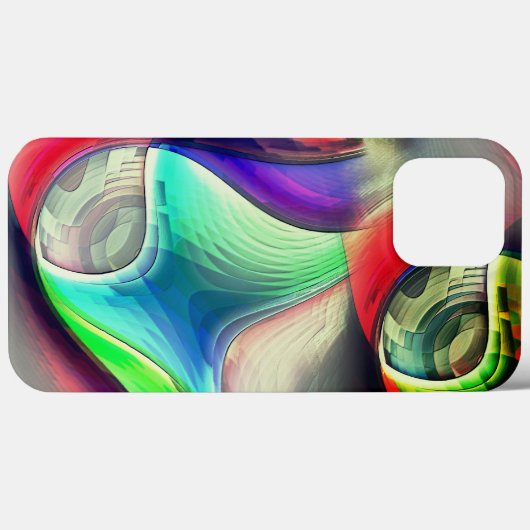 仮想金サイケデリック属装甲リサイクル Case-Mate iPhoneケース (裏面 (横))