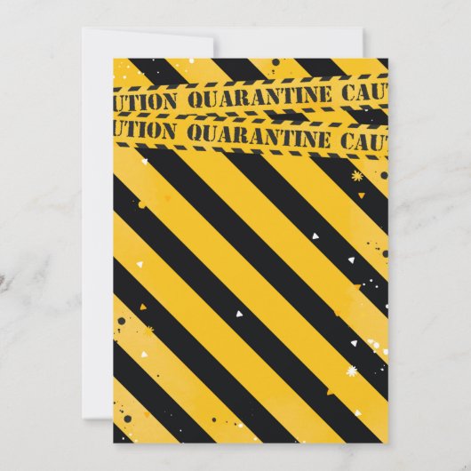 仮想1日目の誕生日パーティー検疫1日目の誕生日 招待状 (裏面)