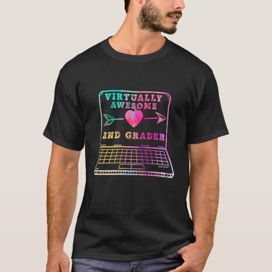 仮想2番目のグレーダ学ー距離の背面T Tシャツ (正面)