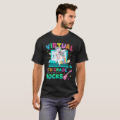仮想9年生の岩ダビングUnicornマスクバック Tシャツ (正面フル)