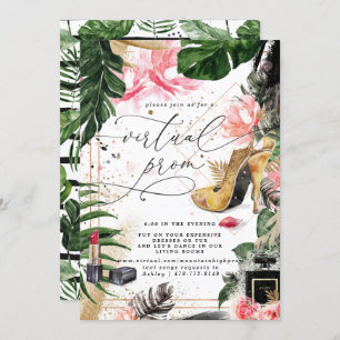 仮想Promパーティー   Glamorous Summer Greenery 招待状