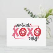 仮想XOXOのみ |検疫おもしろいバレンタイン シーズンカード (スタンド正面)