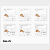 仮日付ラベル スクエアシール (シート)