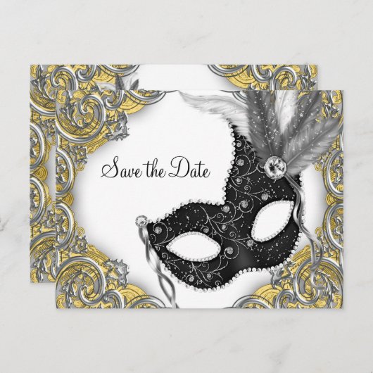 仮装で日付を保存 案内ポストカード (正面/裏面)