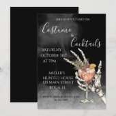 仮装とカクテルのハロウィンパーティー 招待状 (正面/裏面)