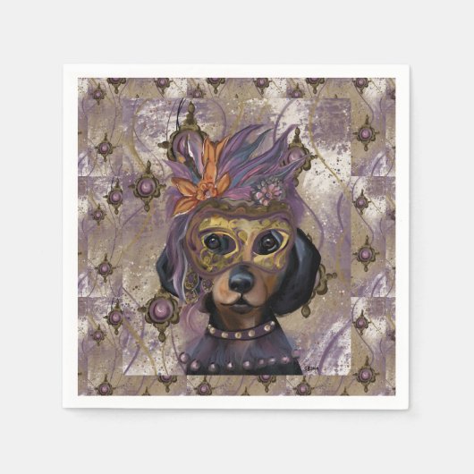 仮装のドキシーアート スタンダードカクテルナプキン (正面)