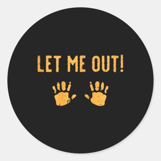 仮装のハロウィンベビーを外す ラウンドシール (正面)