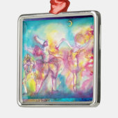 仮装の夜ハート メタルオーナメント (左)