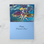 仮装の夜踊りと音楽バレンタインデー シーズンカード (内部)