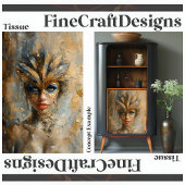 仮装の女性油彩画の切り離し右159 薄葉紙