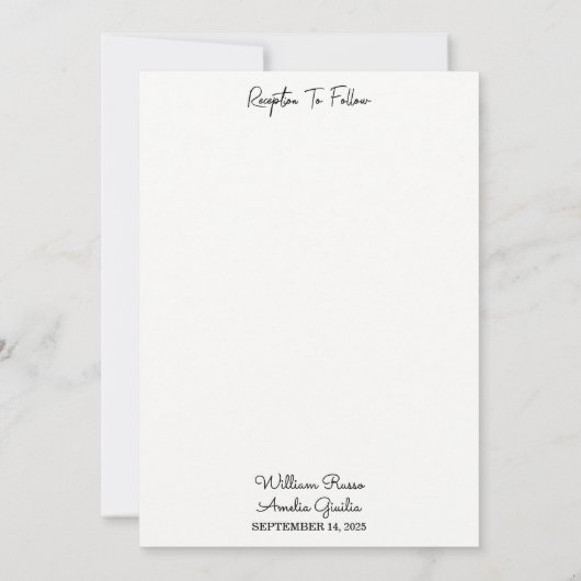 仮装の男性タキシードはっきりしたブラックタイ結婚ズ 招待状 (裏面)