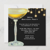 仮装の素晴らしいシルバーマスク金ゴールドライトパーティー 招待状 (裏面)