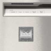 仮装の衣装パーティーは日付を保存グラムシルバー マグネット (インサイチュ (食洗機))