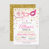 仮装の誕生日パーティーの招待 招待状 (正面/裏面)