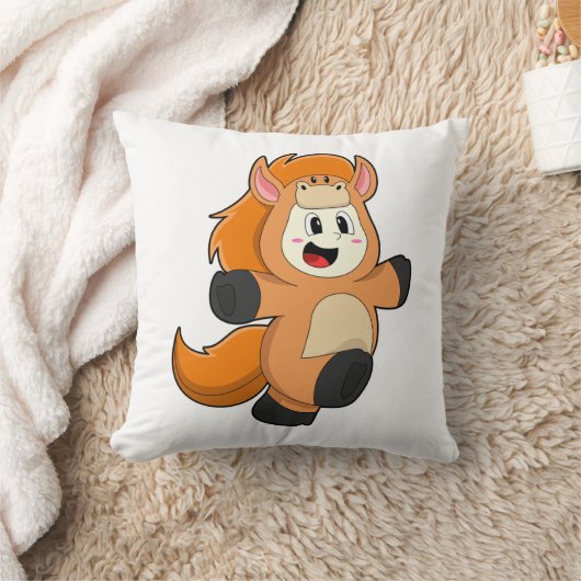 仮装の馬 クッション (ブランケット)