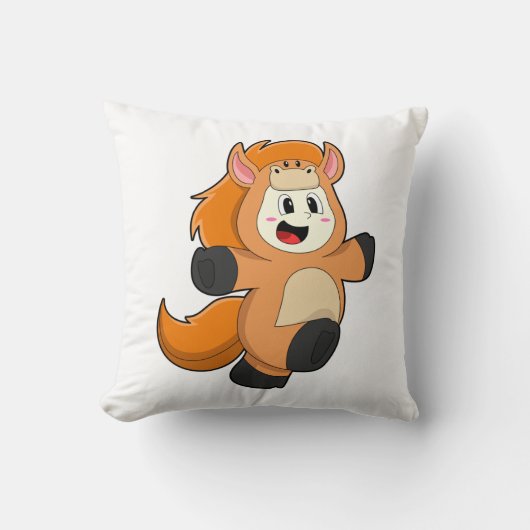 仮装の馬 クッション (正面)