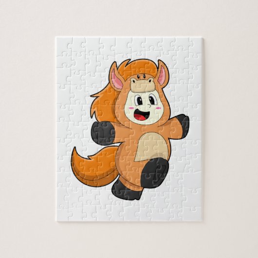 仮装の馬 ジグソーパズル (縦)