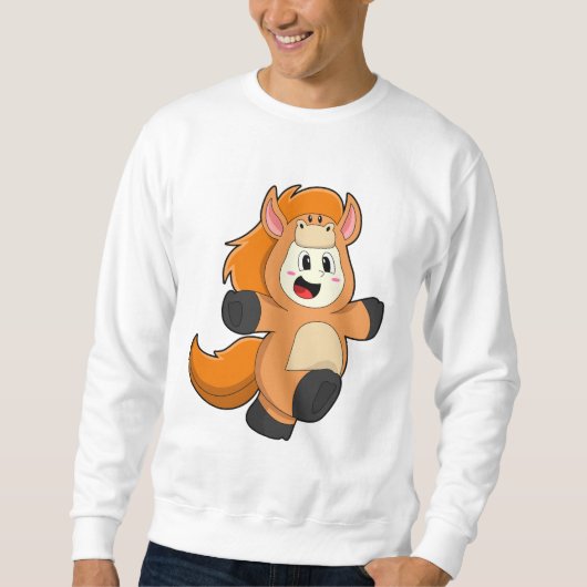 仮装の馬 スウェットシャツ (正面)