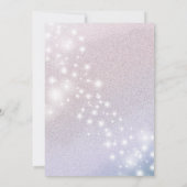 仮装の魅力的輝ききらめくを見せグラデーションる 招待状 (裏面)