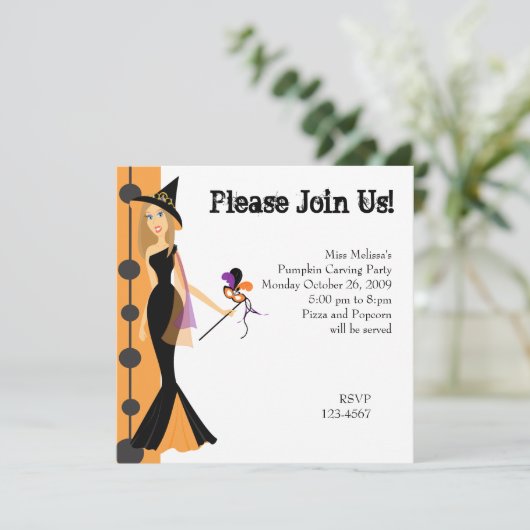 仮装の魔女 招待状 (スタンド正面)