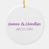 仮装インヴィオレットオーナメント セラミックオーナメント (裏面)