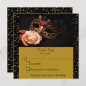 仮装エレガントと白いバラ (正面/裏面)