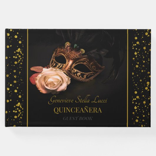 仮装エレガントと白いバラ ゲストブック (正面)