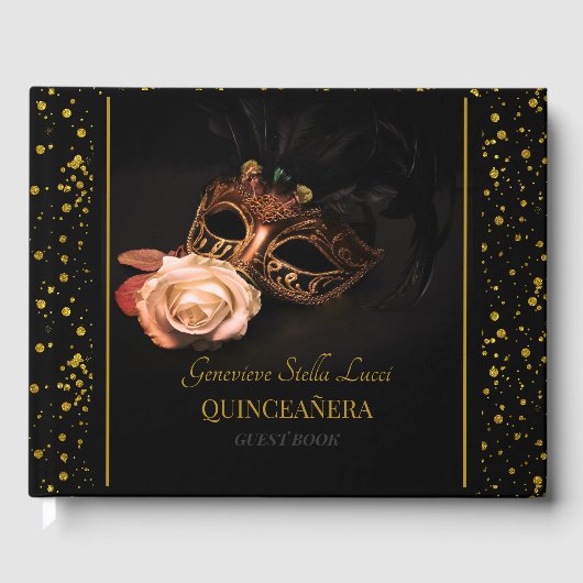 仮装エレガントと白いバラ ゲストブック (正面)