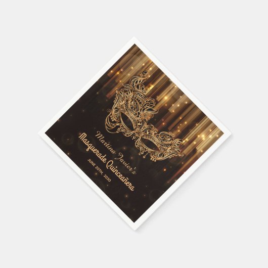 仮装エレガントキンセアニラ15誕生日 スタンダードカクテルナプキン (角)