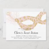 仮装エレガントテーマSweet sixteen 招待状 (正面)