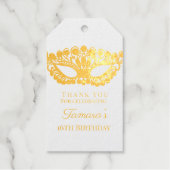 仮装エレガント16番目の誕生日 ギフトタグ (正面)