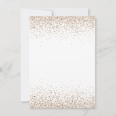 仮装エレガント50番目の誕生日金ゴールド招待状 招待状 (裏面)