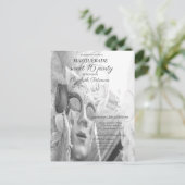 仮装カッコいいシックなマスクスイーツ16 インビテーションポストカード (スタンド正面)