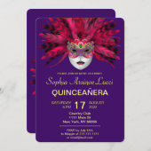 仮装カラフルキンセアニラパーティの招待状 招待状 (正面/裏面)