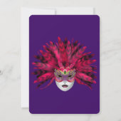 仮装カラフルキンセアニラパーティの招待状 招待状 (裏面)