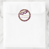 仮装カーニバルありがとうステッカー好意ラベル ラウンドシール (バッグ)