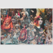 仮装カーニバル仮装マスク15デコページ 薄葉紙 (正面)