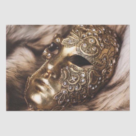 仮装カーニバル仮装マスク17デコページ 薄葉紙 (正面)