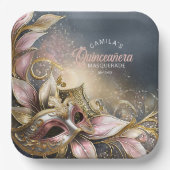 仮装キンセアニェラバラ金ゴールドID1031 ペーパープレート (正面)